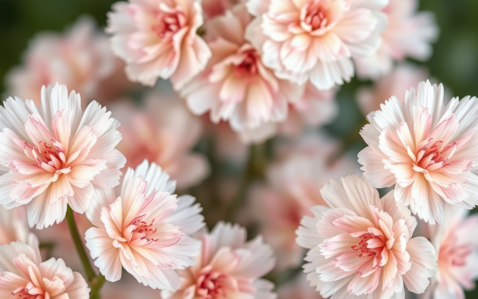 Vibrant blossoms in soft pink hues showcasing nature's beauty in a tranquil garden setting